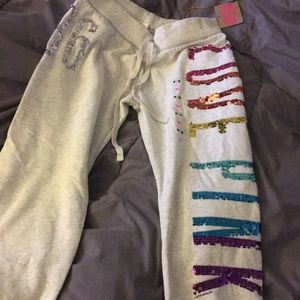 Victoria secret limited edition rainbow sweats